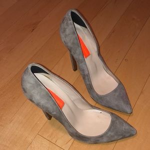 Suede heels